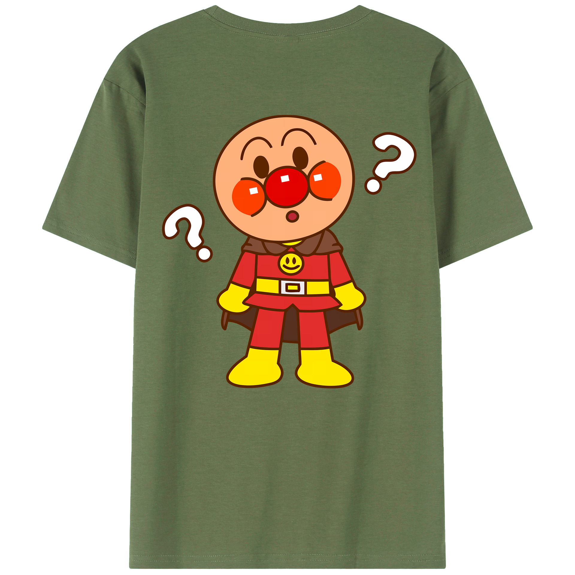 （画像用） アンパンマン Anpanman 綿100％ メンズ半袖Tシャツ（バックプリント） 通気性